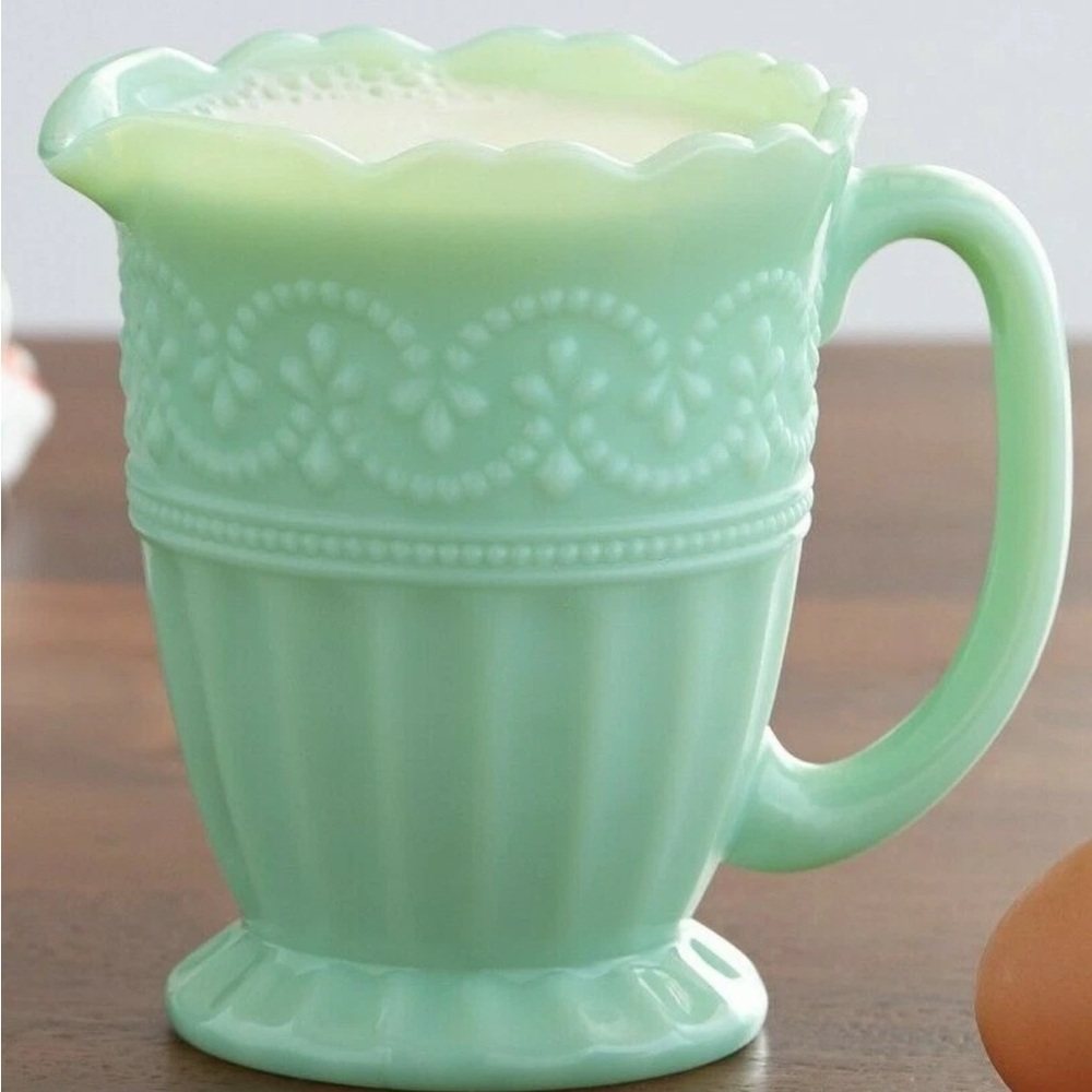 Pioneer Women Timeless Beauty Jade Creamer Pitcher Jadeite